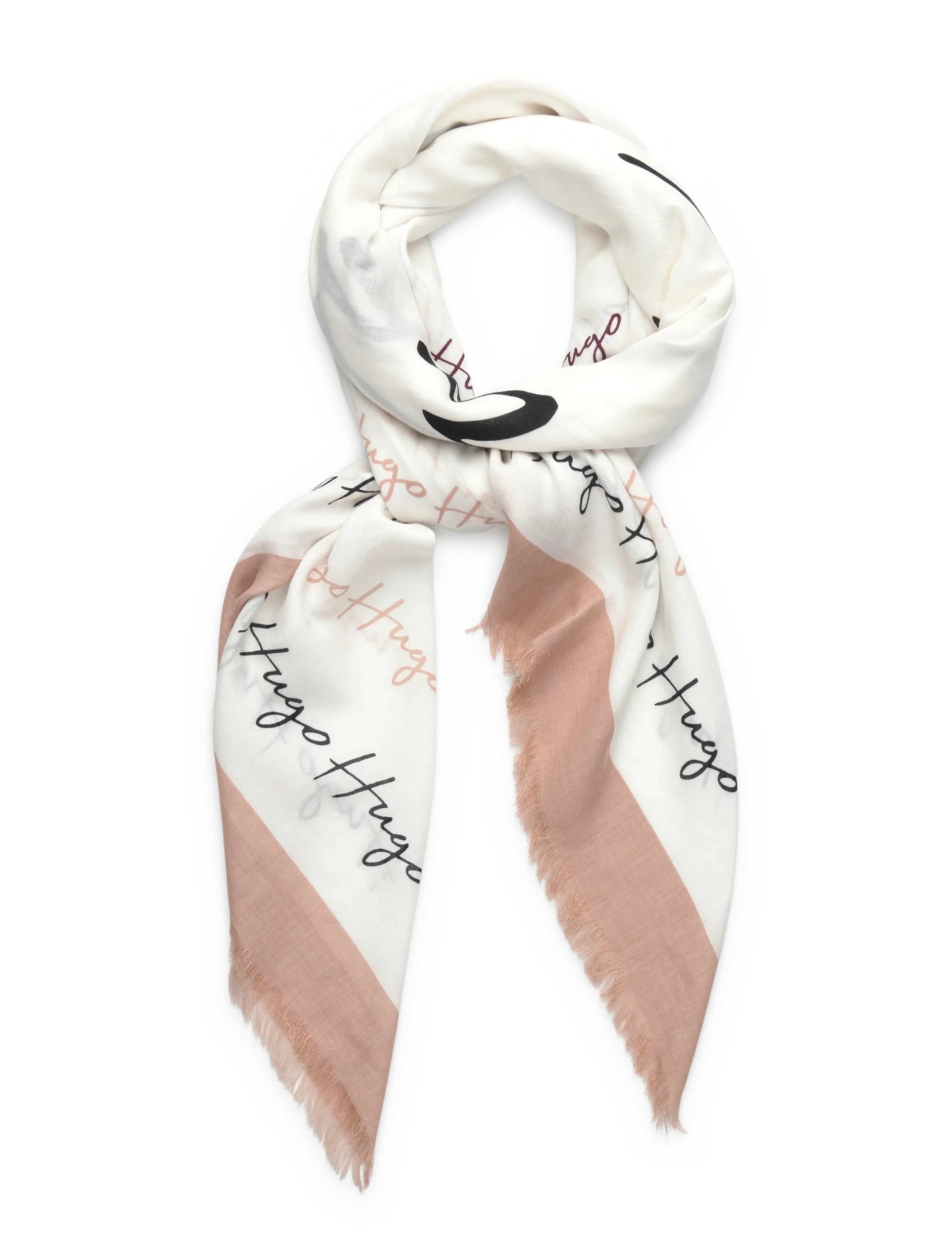 HUGO Alycia_120*120 - Šalles - OPEN WHITE / beige