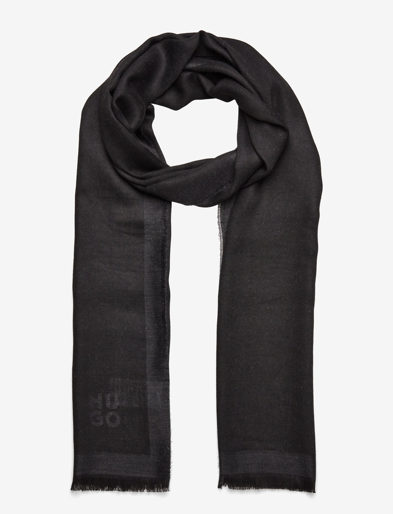 HUGO - Laso_52*190 - black - 0