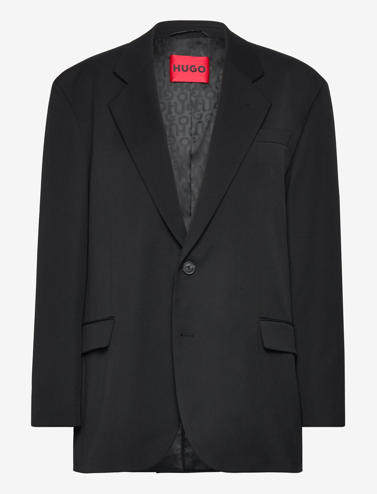 HUGO - Ulan_ALL - Ühes joones nööpidega bleiserid - black - 0