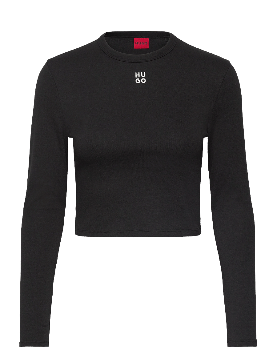 HUGO - Dafilomena_3 - crop tops - black - 0