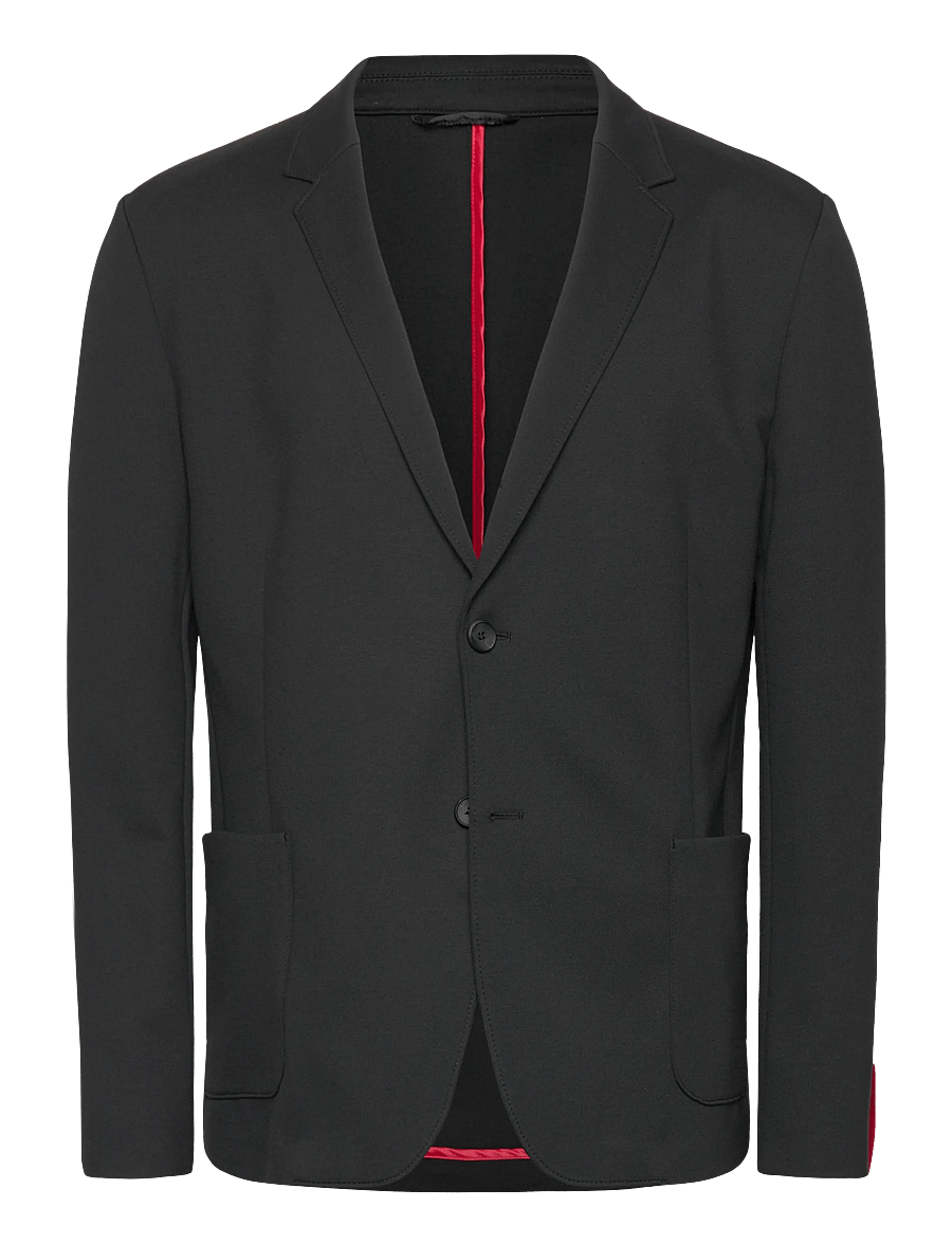 HUGO - Hagalto241J - single breasted blazers - black - 0