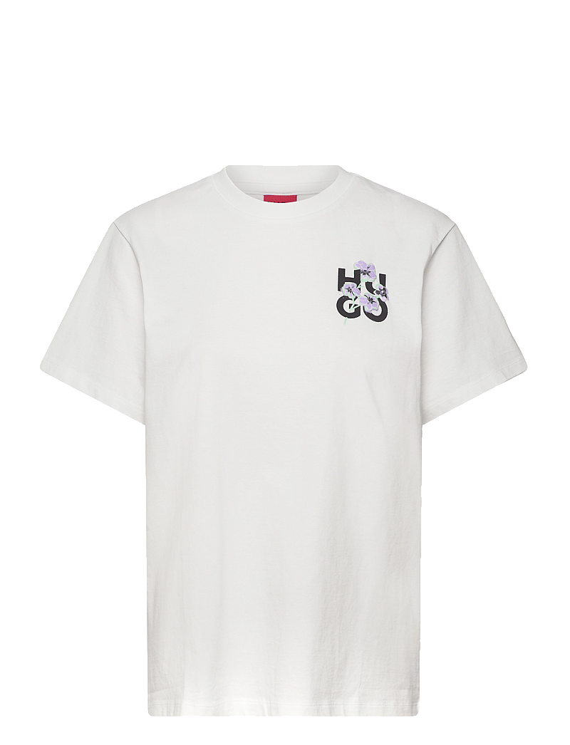 HUGO - Vintage Tee_10 - t-shirts - natural - 0