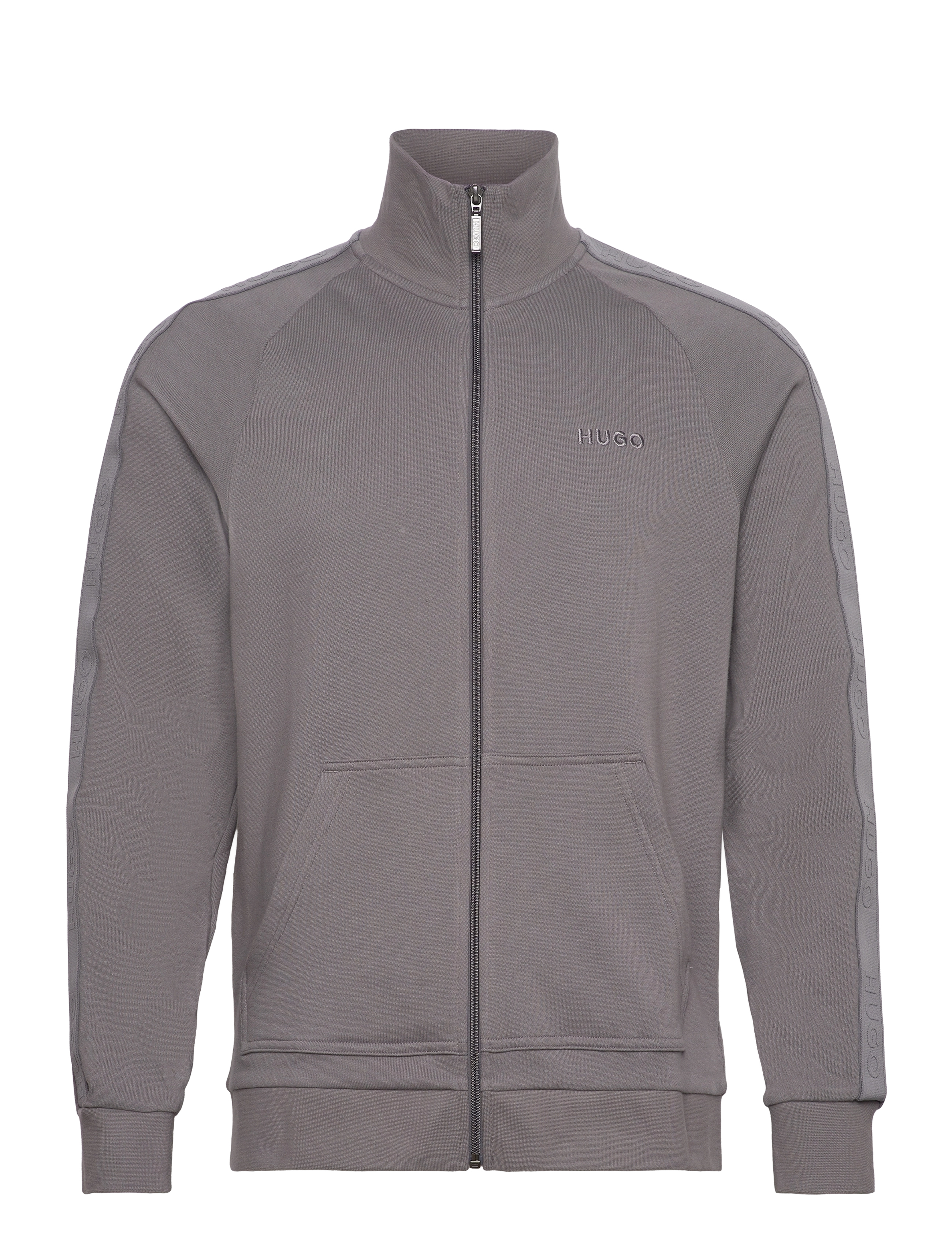 Tonal Logo  Zip J - MEDIUM GREY