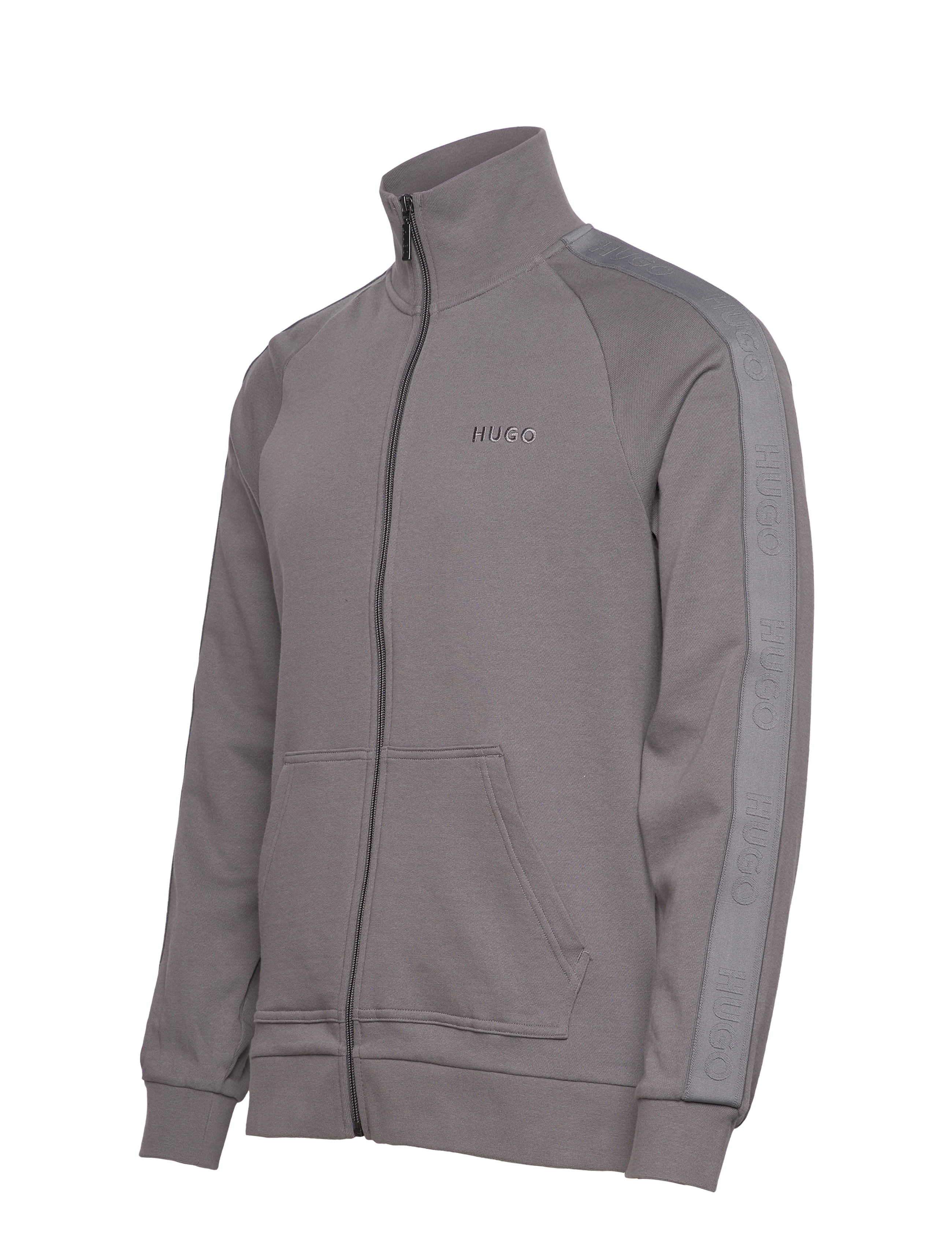 HUGO - Tonal Logo  Zip J - medium grey - 2