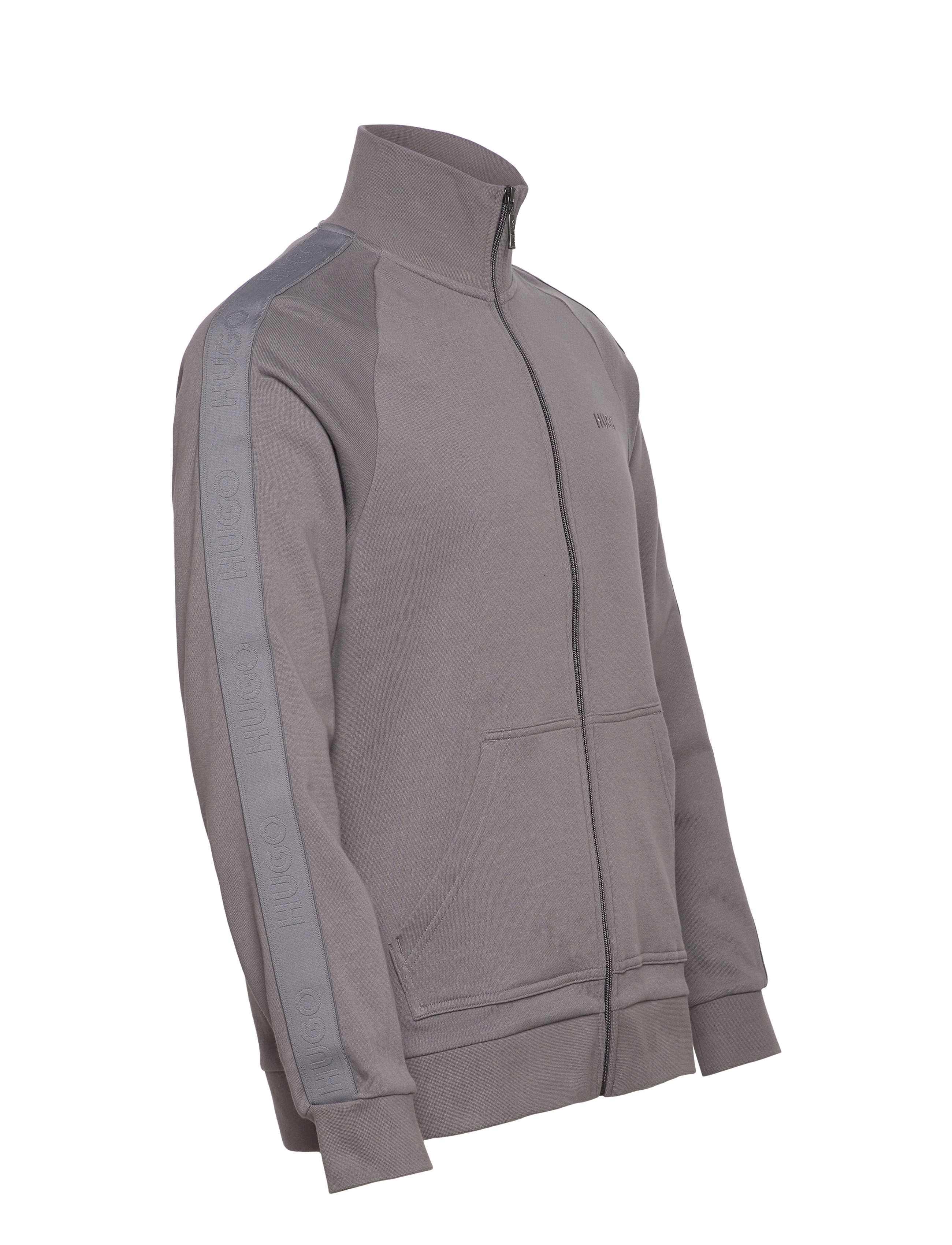 HUGO - Tonal Logo  Zip J - medium grey - 3