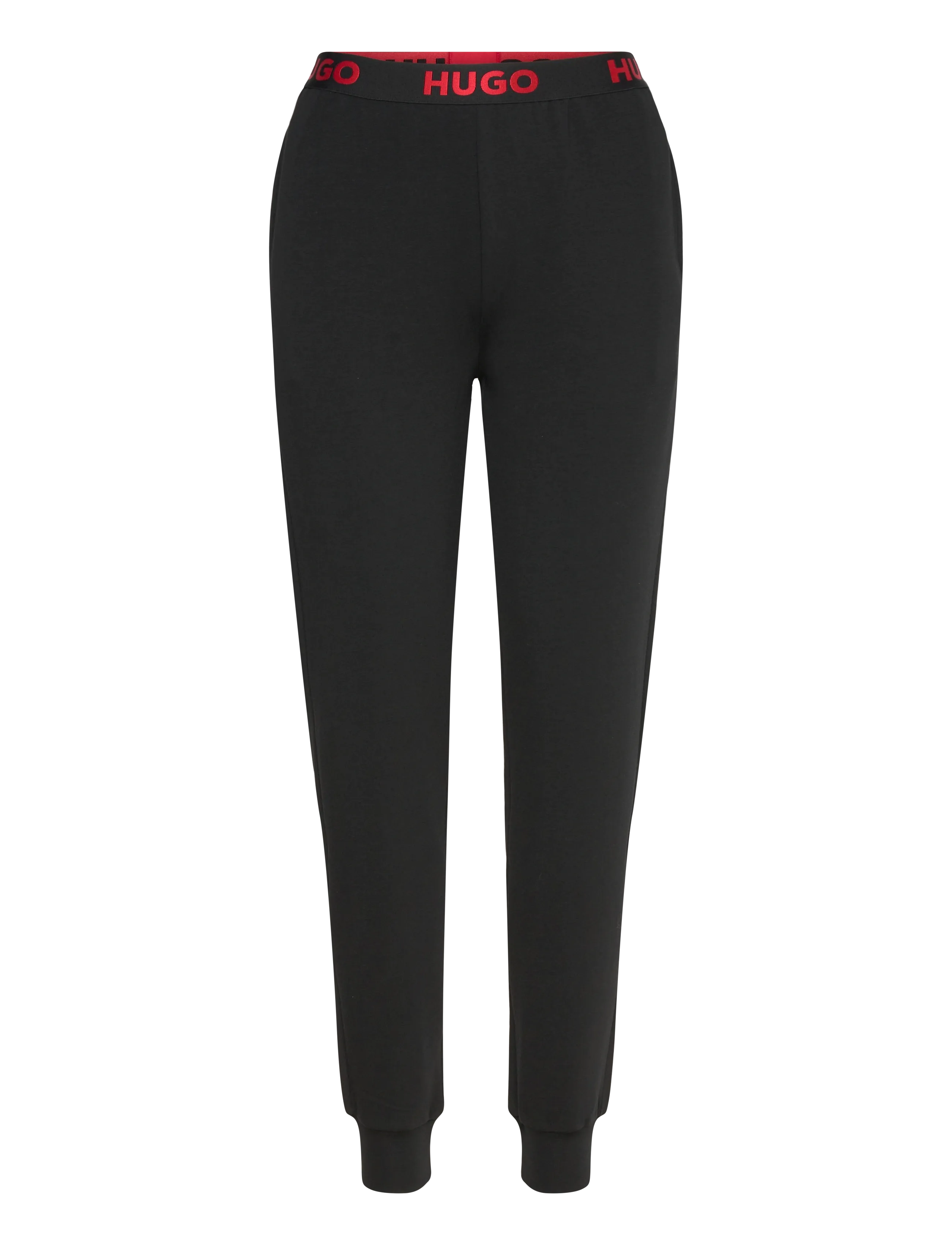 HUGO Sporty Logo_Pants, Kvinder, Logo Joggingbukser, Sort, Str: L