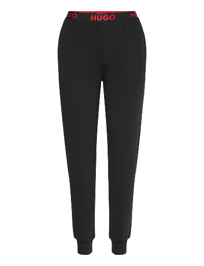 HUGO SPORTY LOGO_PANTS - Pyjama Pants - BLACK / black