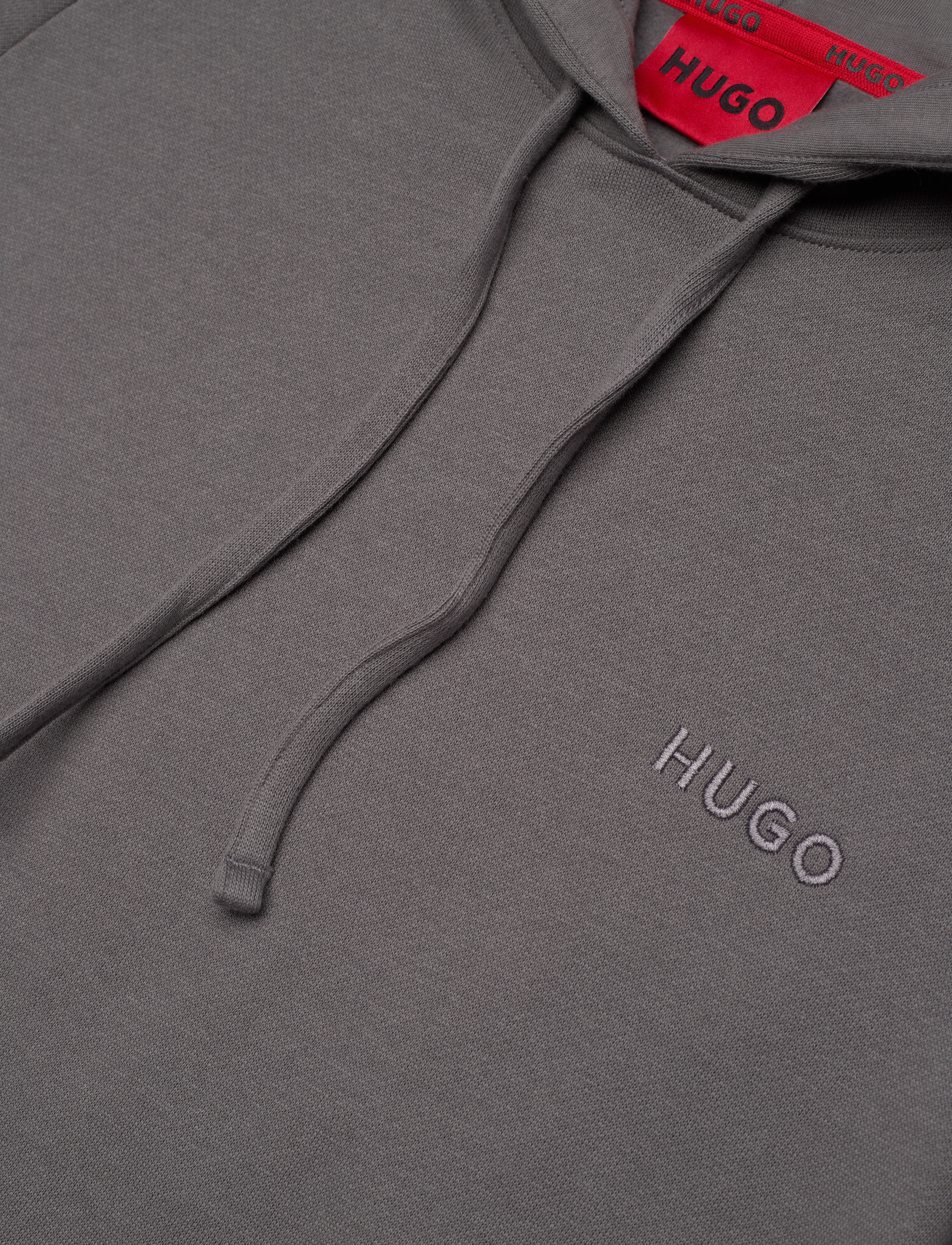 HUGO - Tonal Logo Hoodie - medium grey - 2