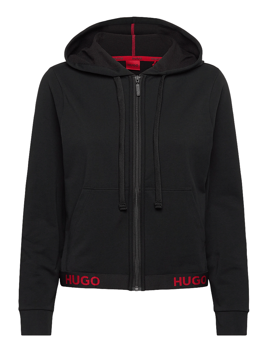 HUGO - SPORTY LOGO_JACKET - kapuzenpullover - black - 0
