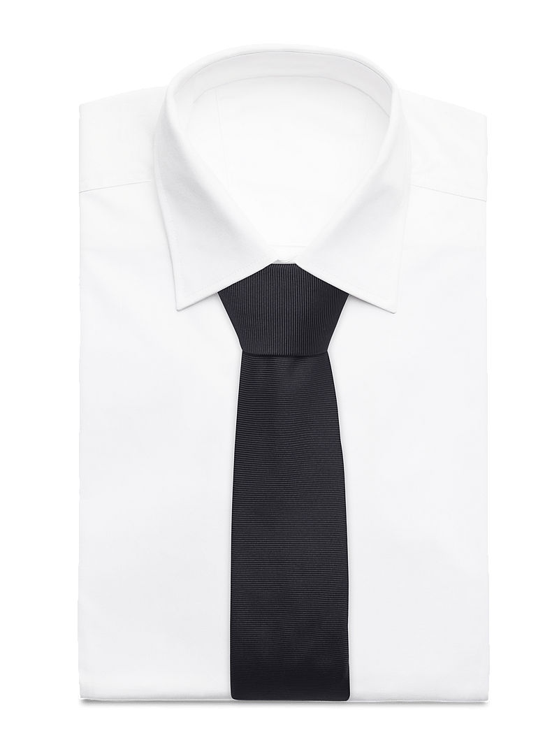 HUGO - Tie cm 6 - krawatten - black - 1
