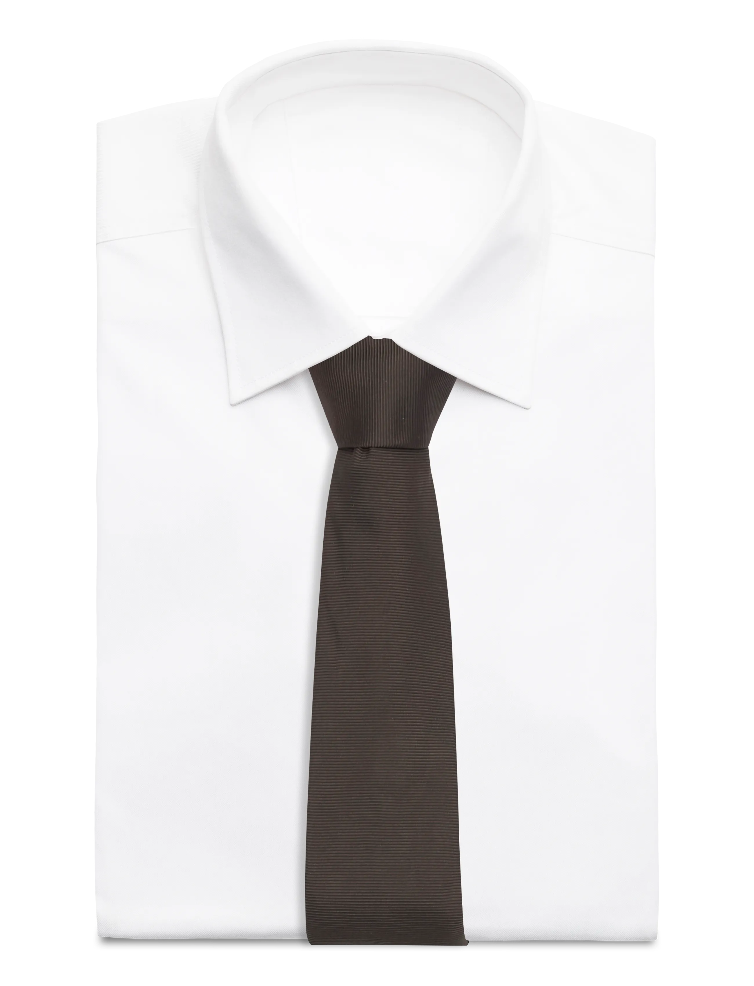 HUGO - Tie cm 6 - krawatten - brown overflow - 1
