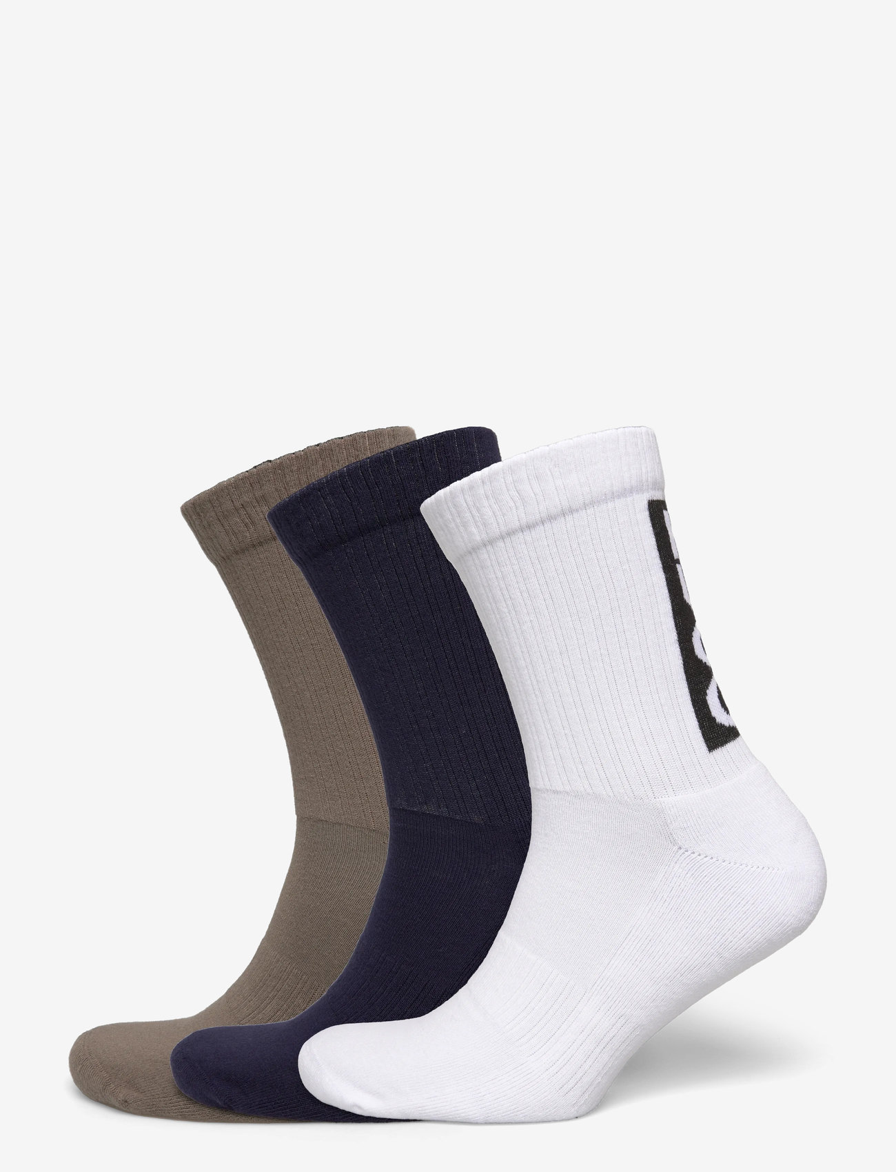 HUGO - 3P QS BACK LABEL CC - vanliga strumpor - medium grey - 0