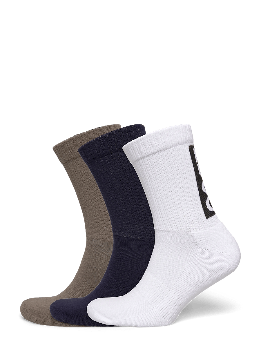 HUGO - 3P QS BACK LABEL CC - crew socks - medium grey - 0