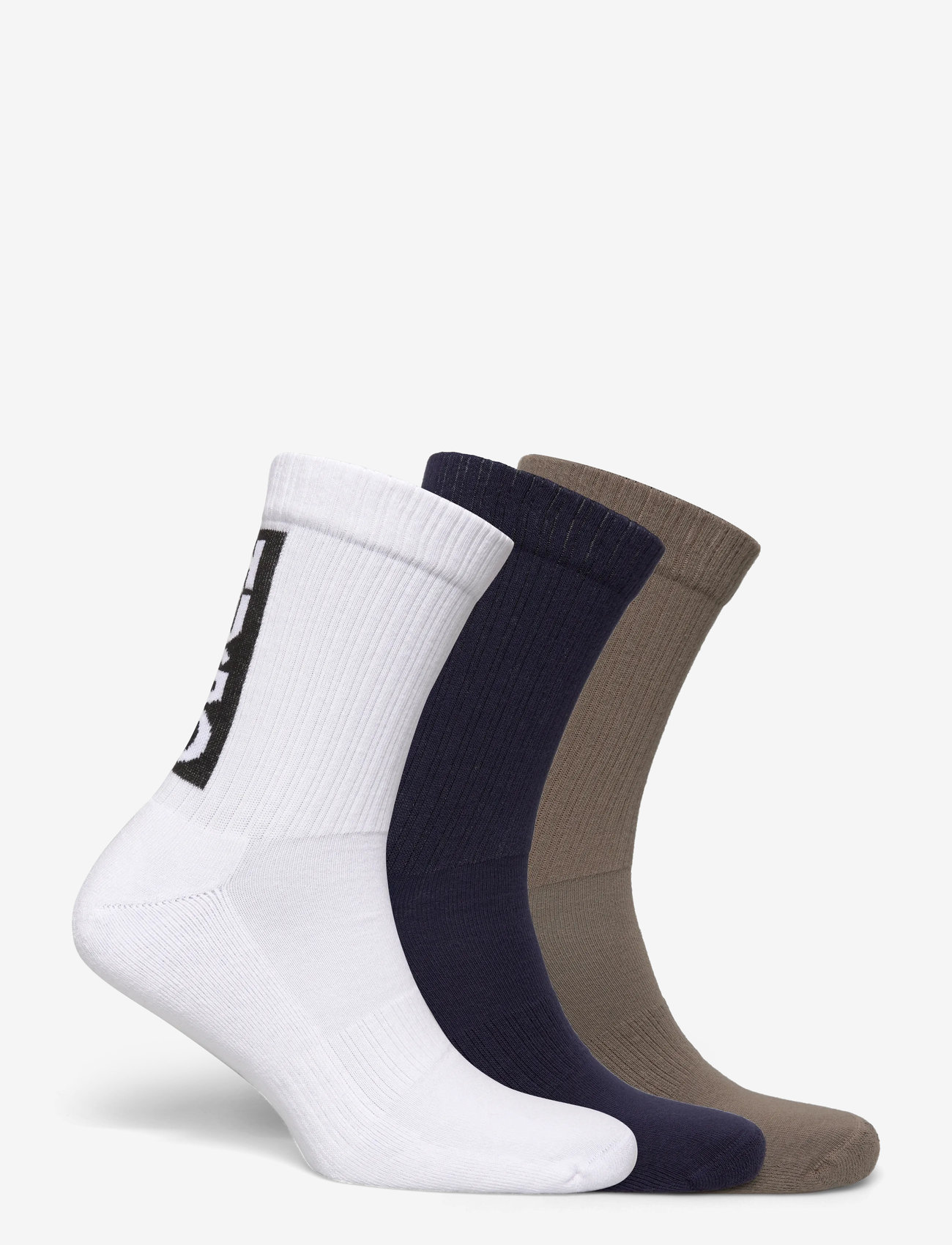 HUGO - 3P QS BACK LABEL CC - vanliga strumpor - medium grey - 1