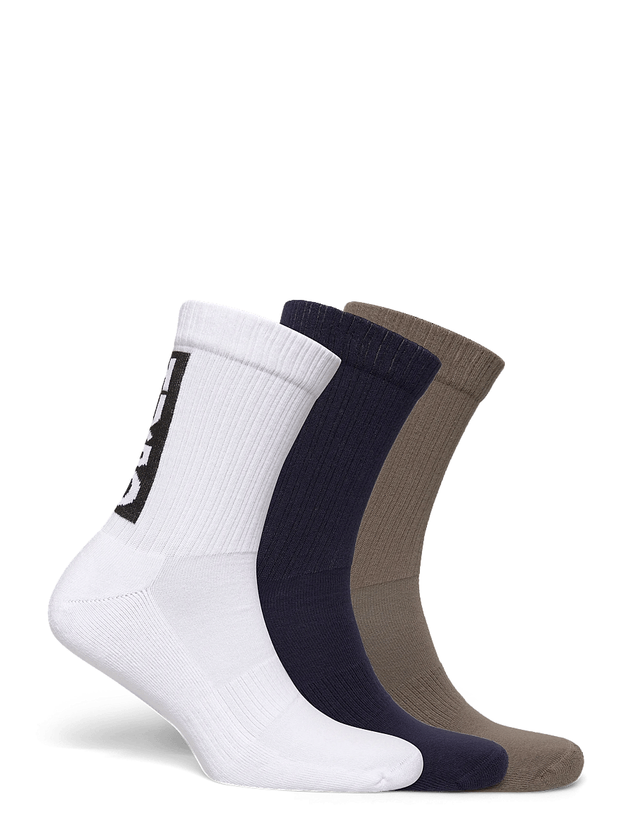 HUGO - 3P QS BACK LABEL CC - crew socks - medium grey - 1