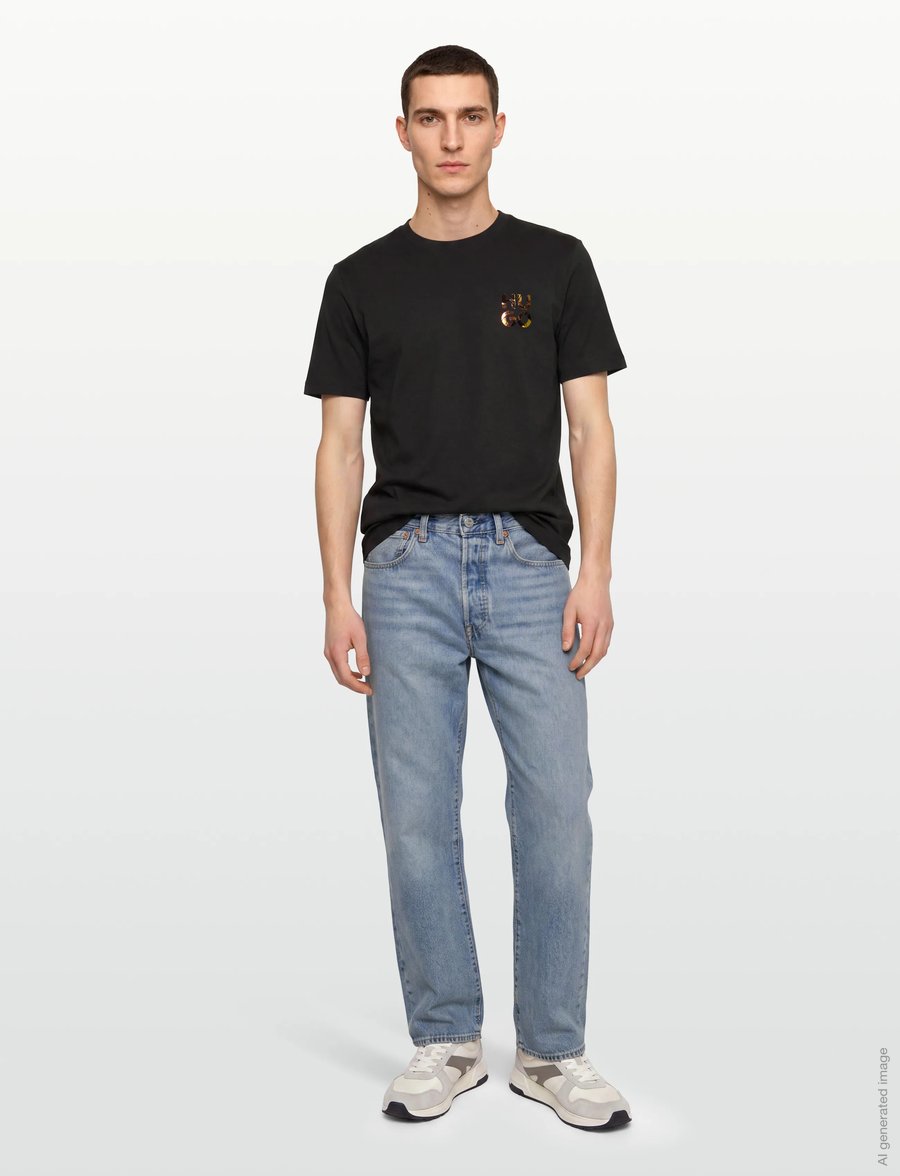 HUGO - Diridumti - kortærmede t-shirts - black - 0