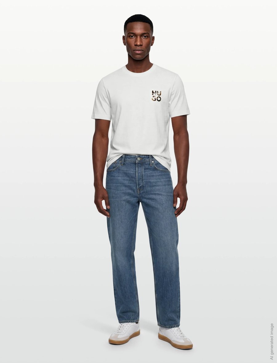 HUGO - Diridumti - kortærmede t-shirts - natural - 0