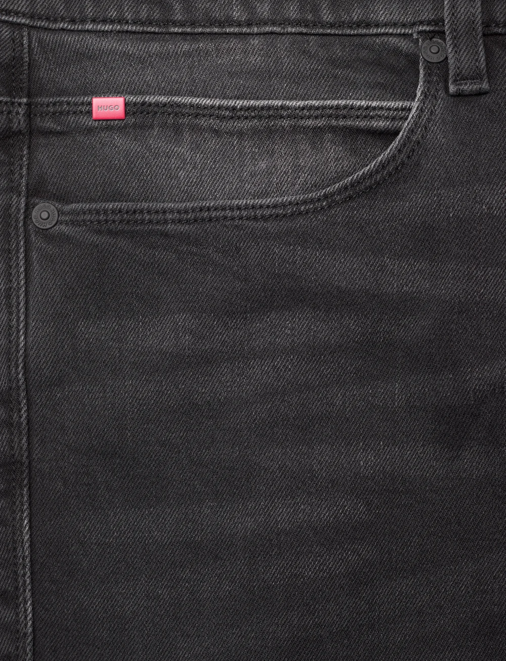 HUGO - HUGO 708 - džinsa bikses ar tievām starām - black - 2