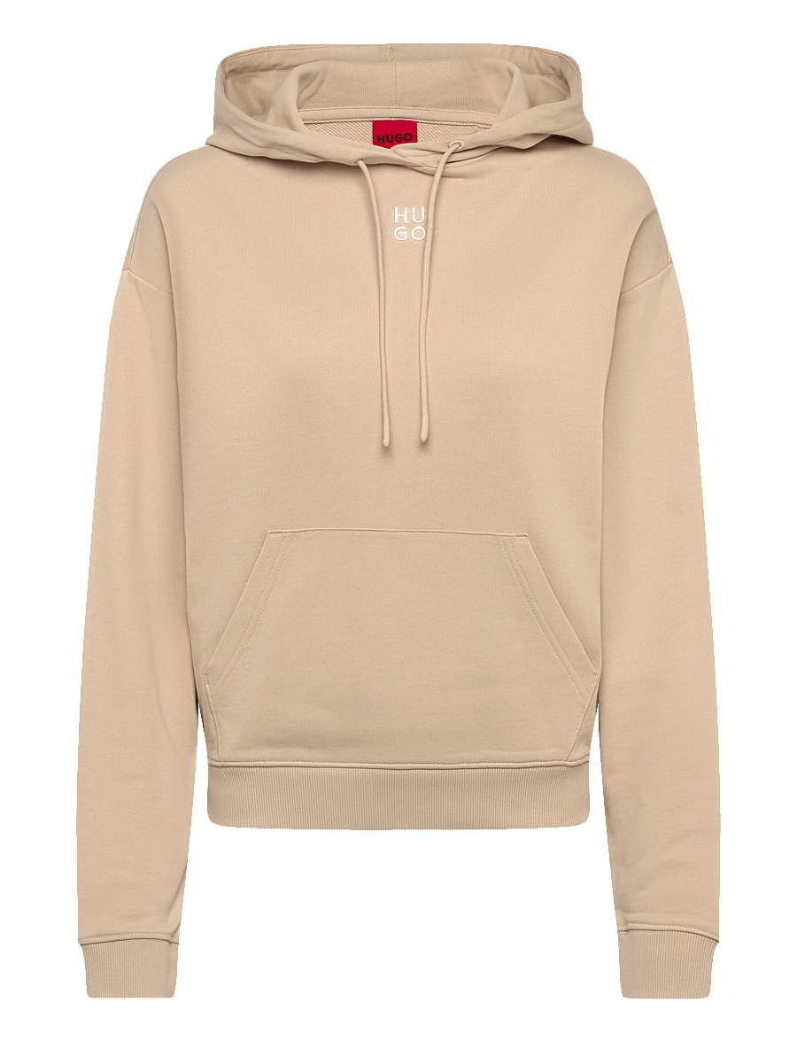 HUGO - Delfinia - kapuutsiga pusad - light beige - 0
