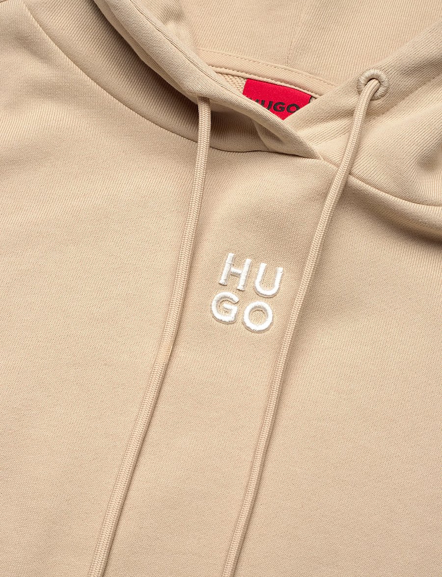 HUGO - Delfinia - kapuutsiga pusad - light beige - 2