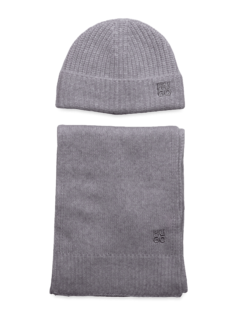 HUGO - Sarmi_Set - winterschals - medium grey - 0