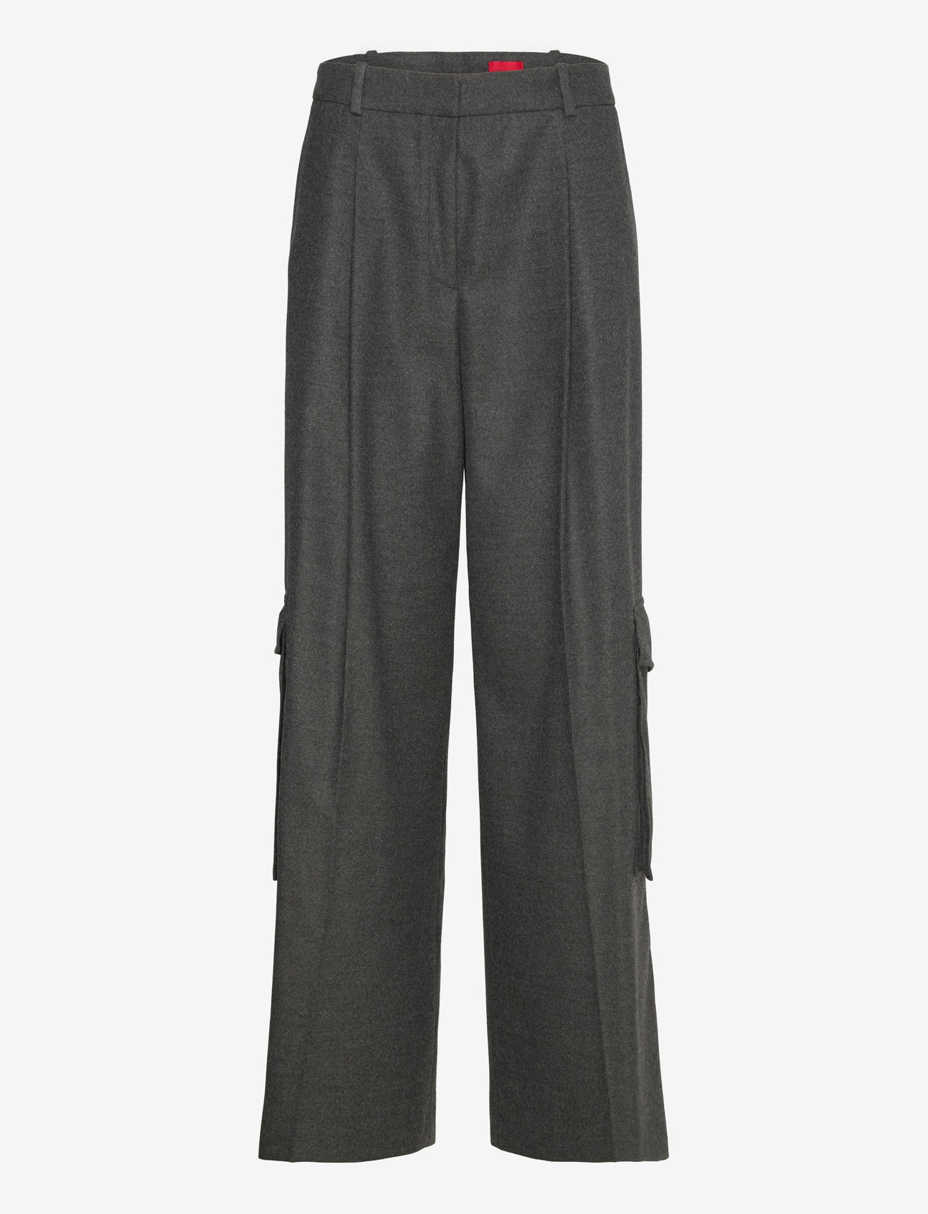 HUGO - Herota - hosen mit weitem bein - dark grey - 0