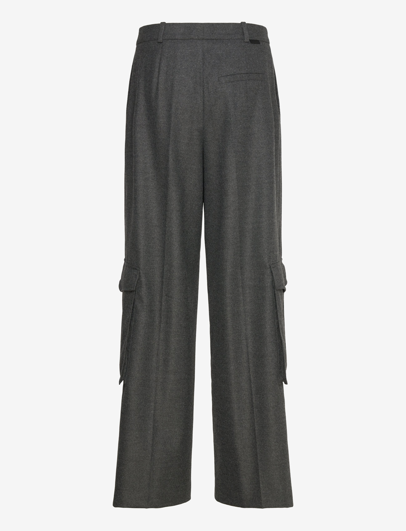 HUGO - Herota - hosen mit weitem bein - dark grey - 1