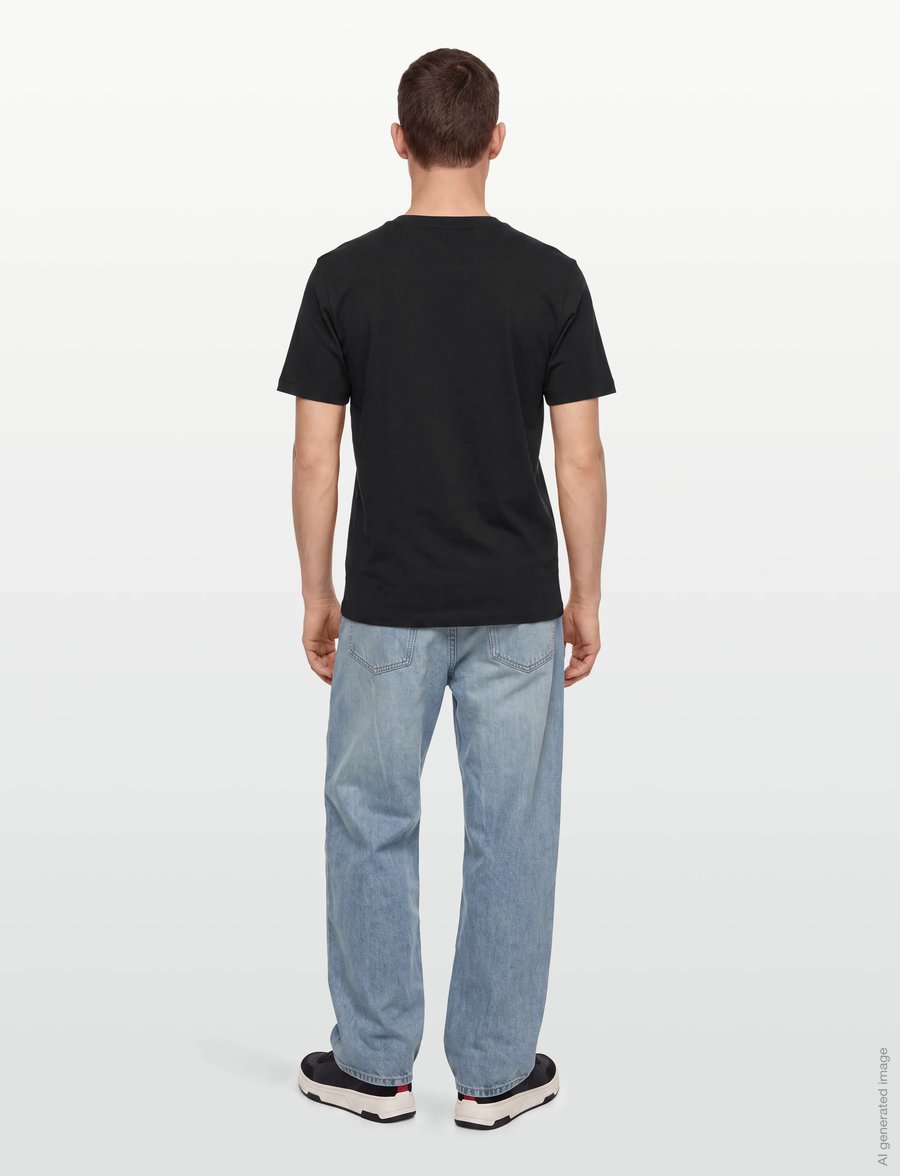 HUGO - Daltorip - kurzärmelige t-shirts - black - 4