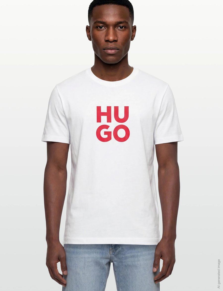 HUGO - Daltorip - kurzärmelige t-shirts - white - 3