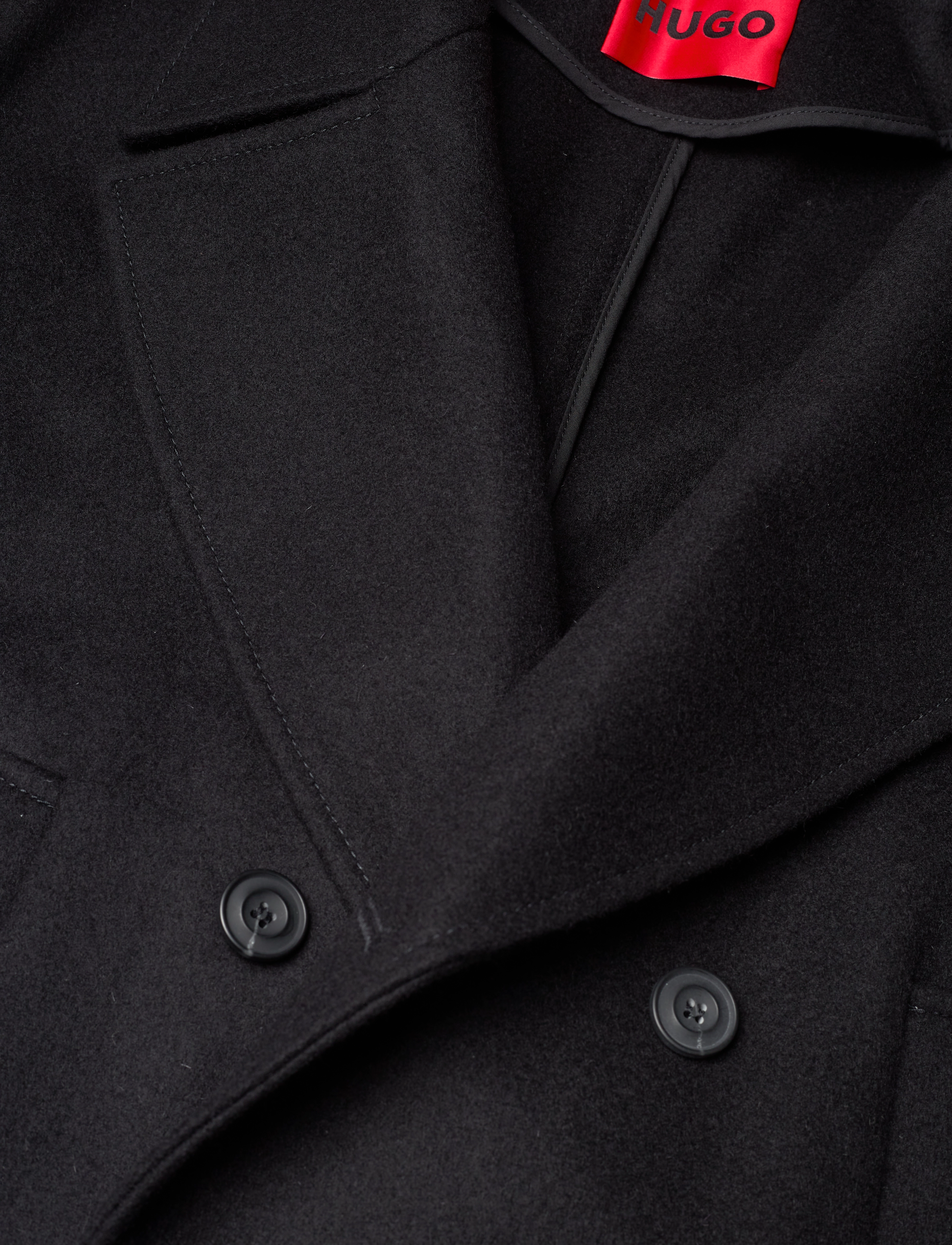 HUGO - Marfi2441 - wollmäntel - black - 2