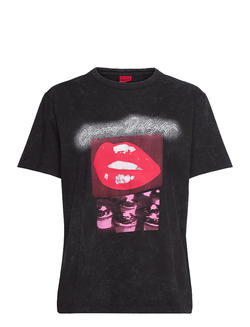 HUGO - Damacia_2 - t-shirts - black - 0