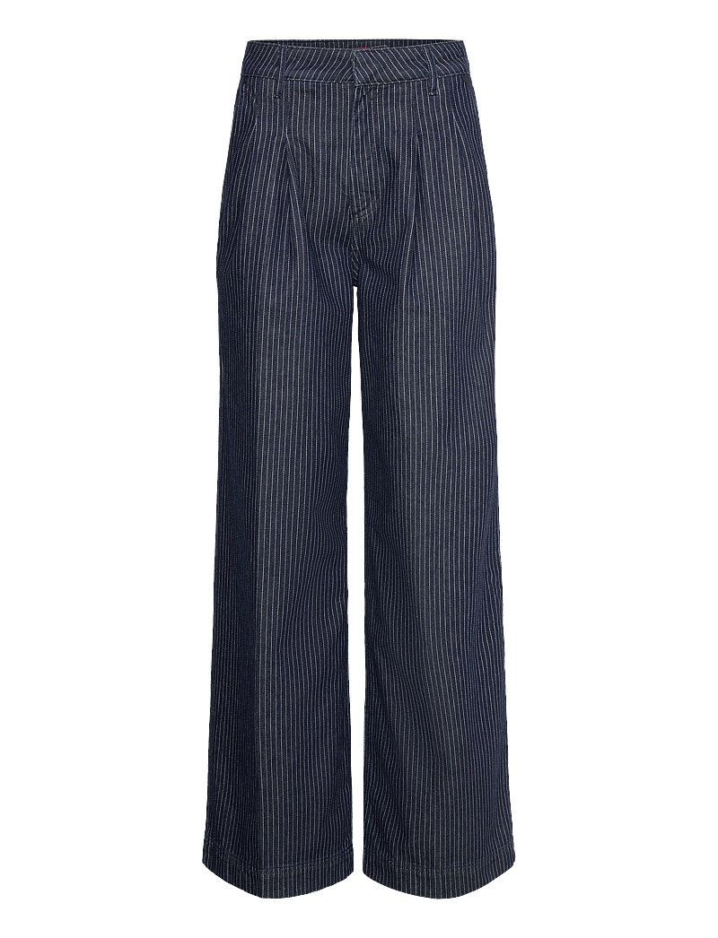 HUGO - Gisari - hosen mit weitem bein - navy - 0