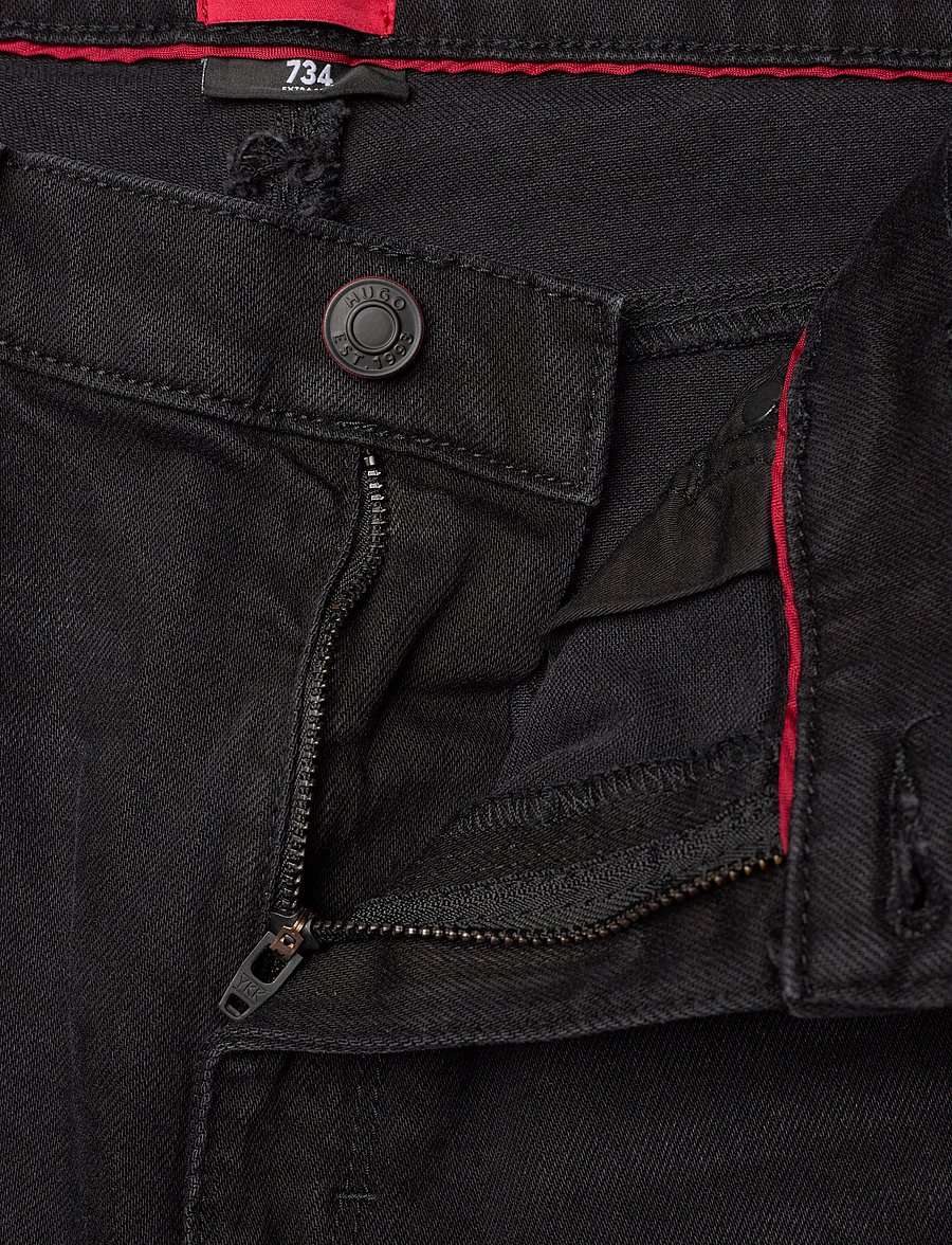 HUGO - HUGO 734 - slim-fit jeans - black - 3