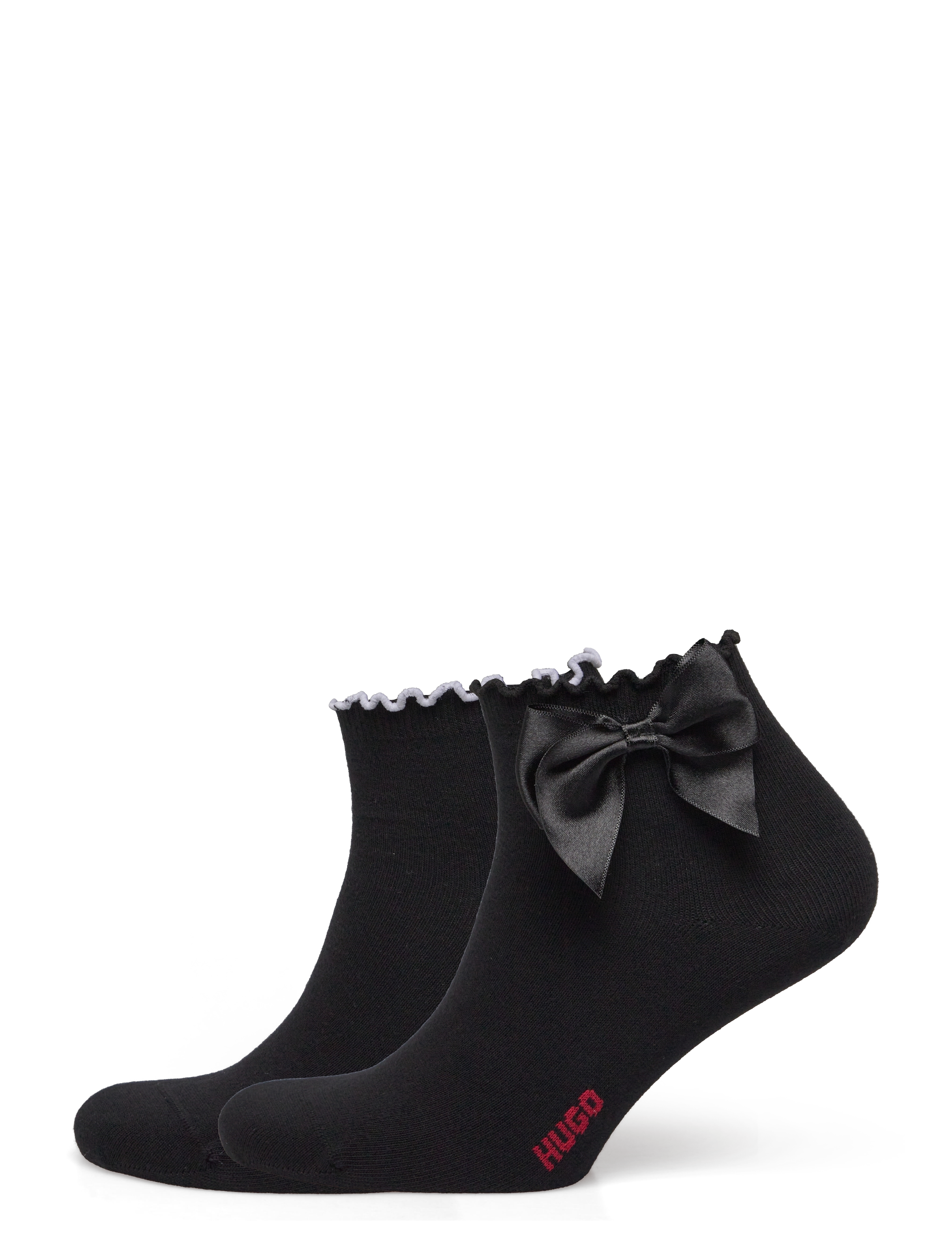 2P SH BOW CC W - BLACK