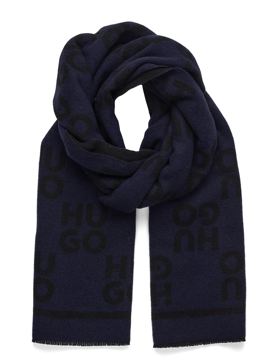 HUGO - Martyn_40*180 - winter scarves - navy - 0