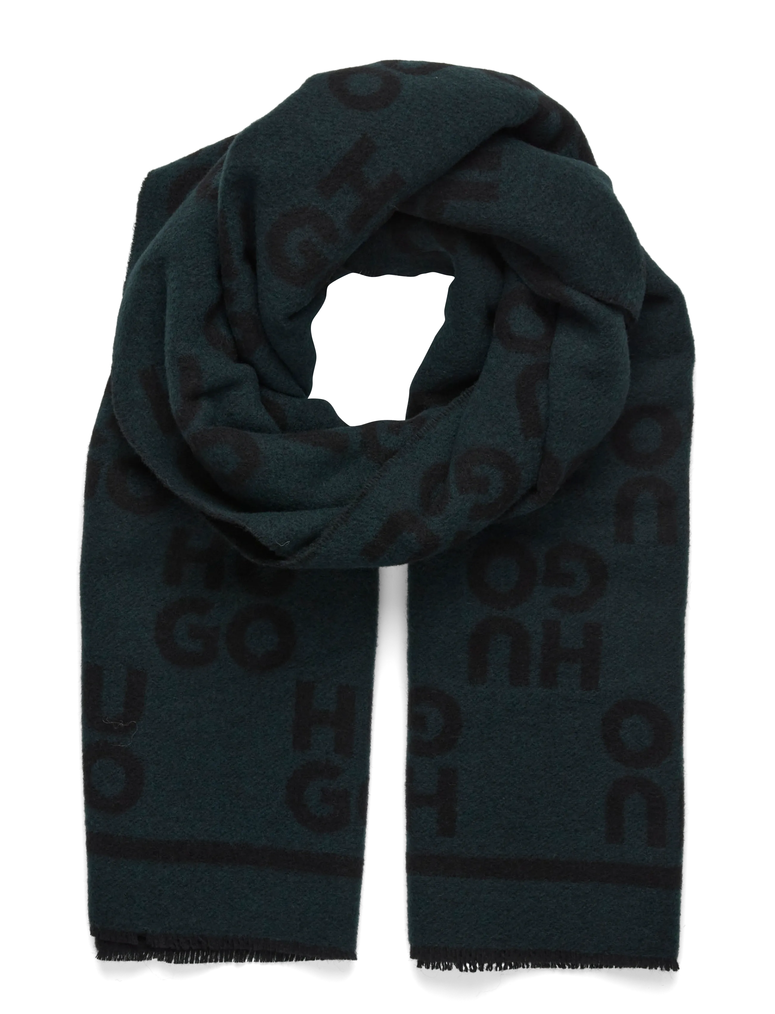HUGO Martyn_40*180, One Size, Scarves, Grün - Winter Männerswear