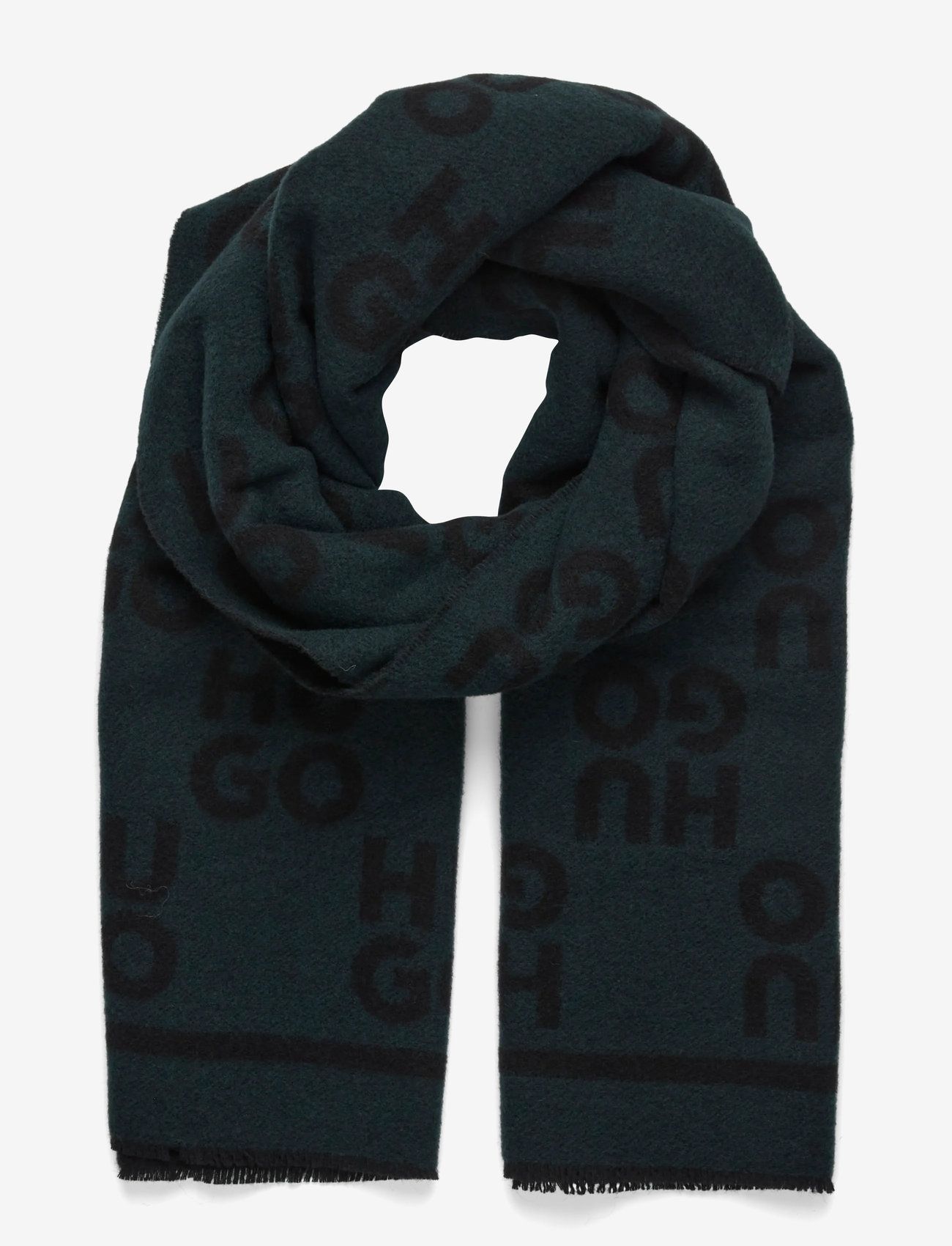 HUGO - Martyn_40*180 - halstørklæder - open green - 0