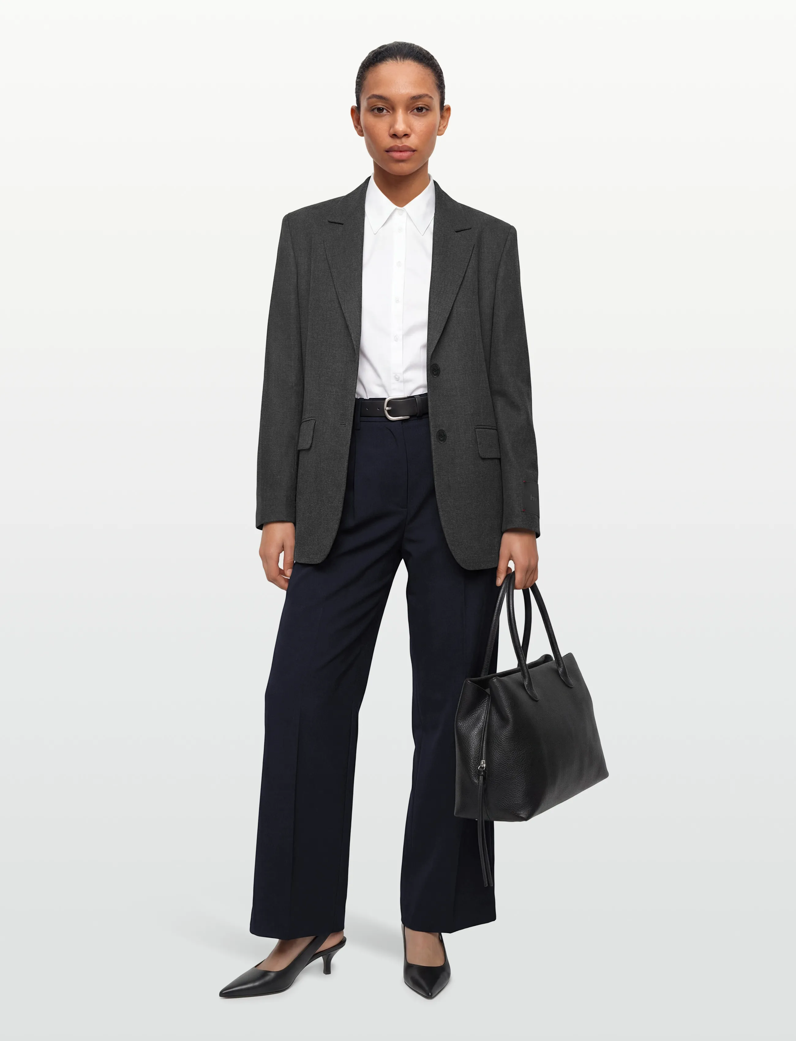 HUGO - Areota - einreihige blazer - dark grey - 0