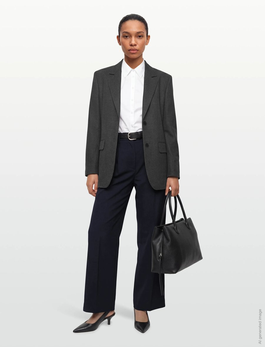 HUGO - Areota - einreihige blazer - dark grey - 0