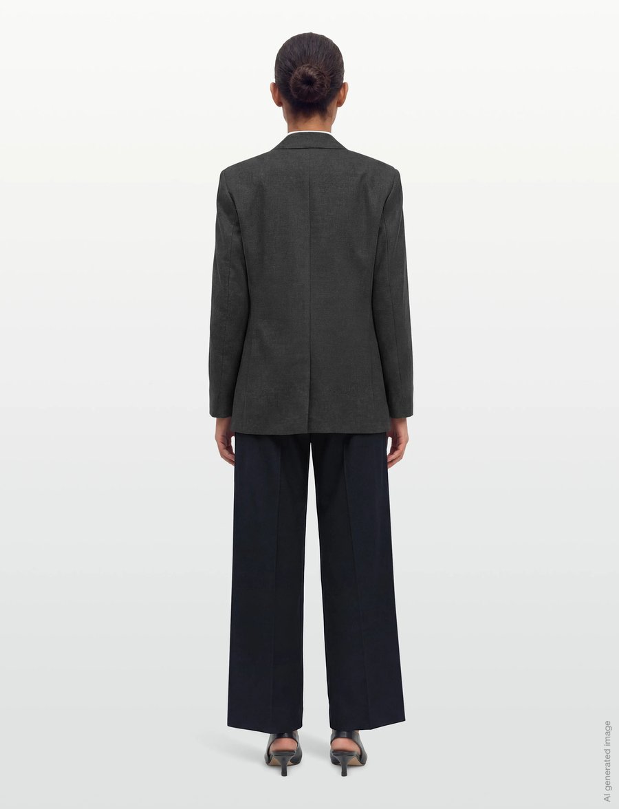 HUGO - Areota - einreihige blazer - dark grey - 4