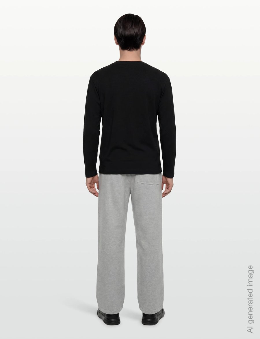 HUGO - Laze Longsleeve - långärmade t-shirts - black - 4