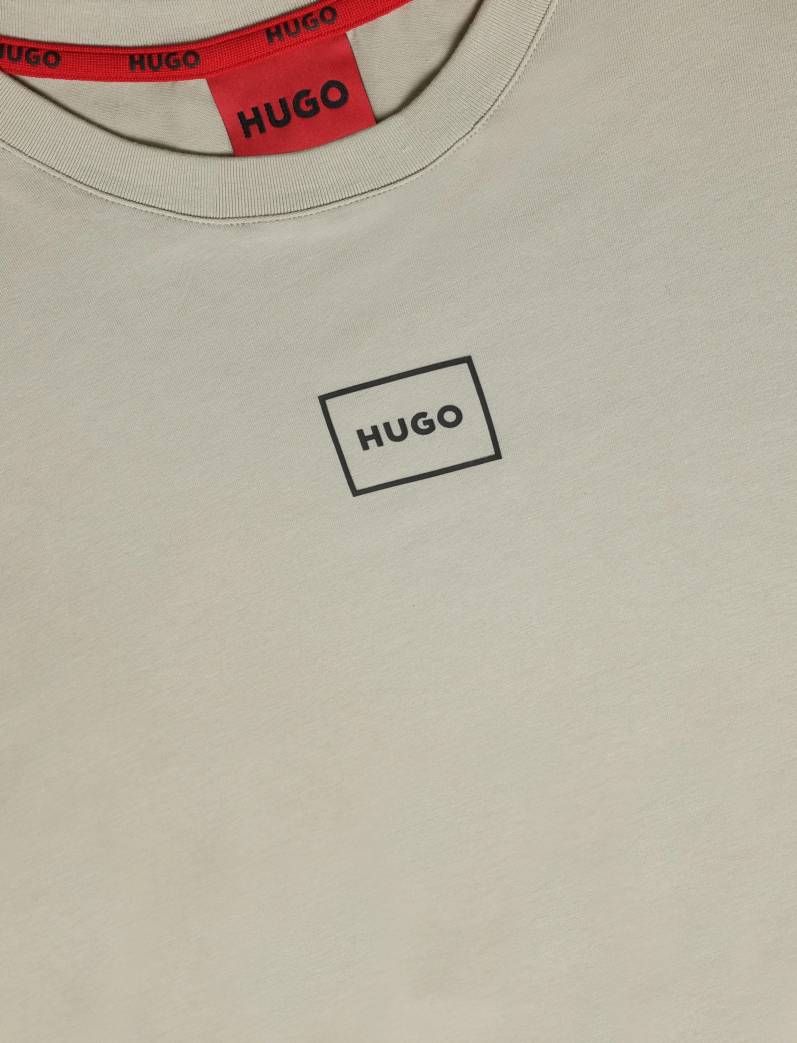 HUGO - Laze T-Shirt - kurzärmelige t-shirts - beige overflow - 2