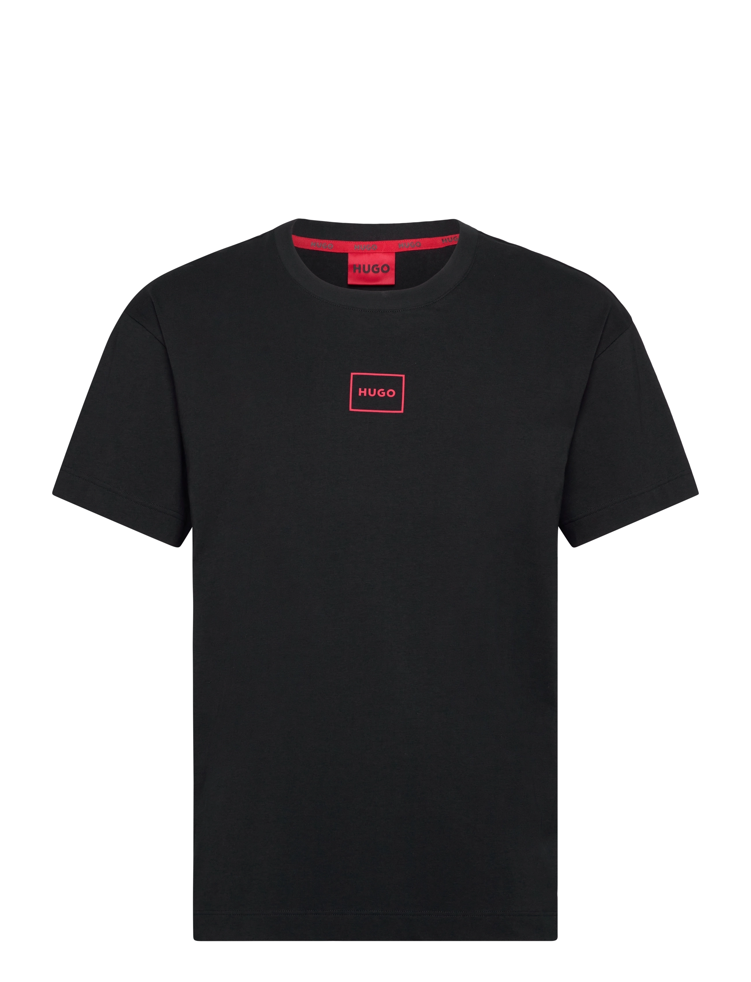 HUGO Laze T-Shirt - Basic T-Shirts - BLACK / black