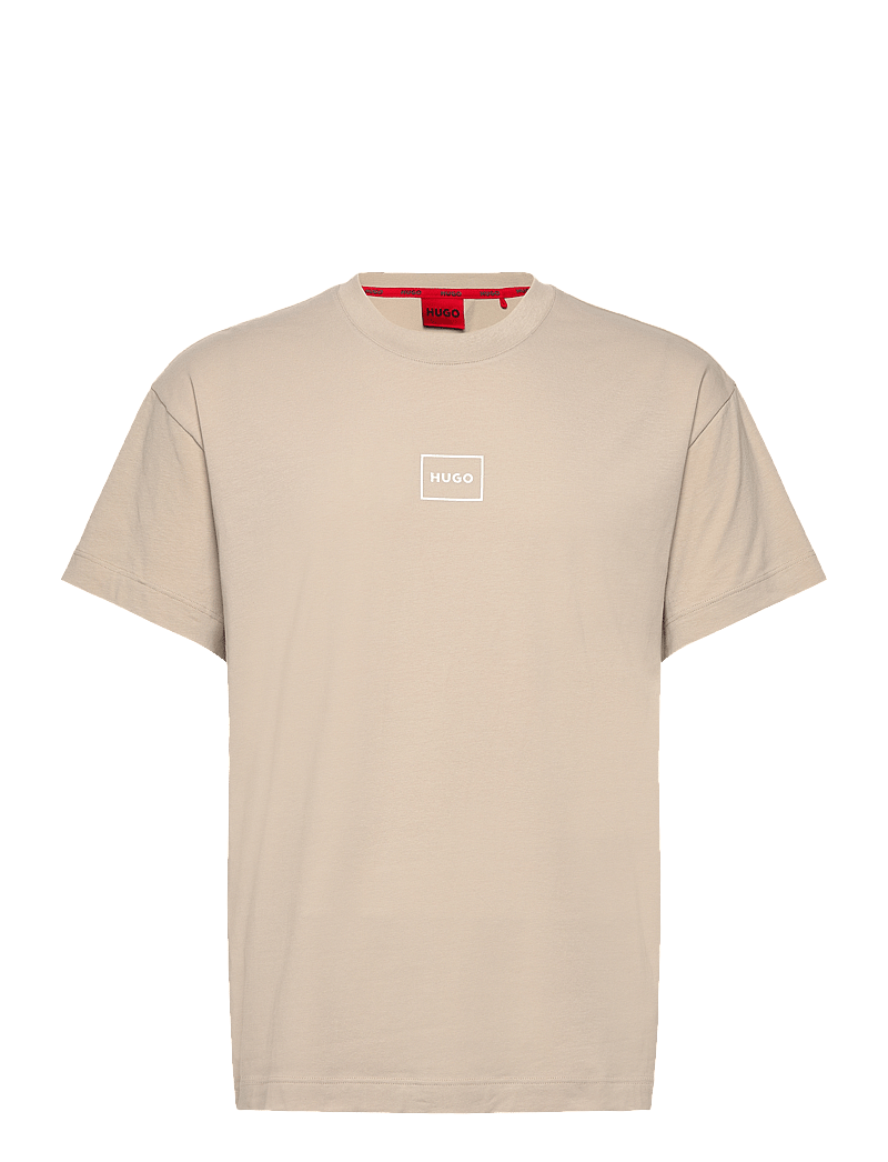 HUGO - Laze T-Shirt - marškinėliai trumpomis rankovėmis - light beige - 0