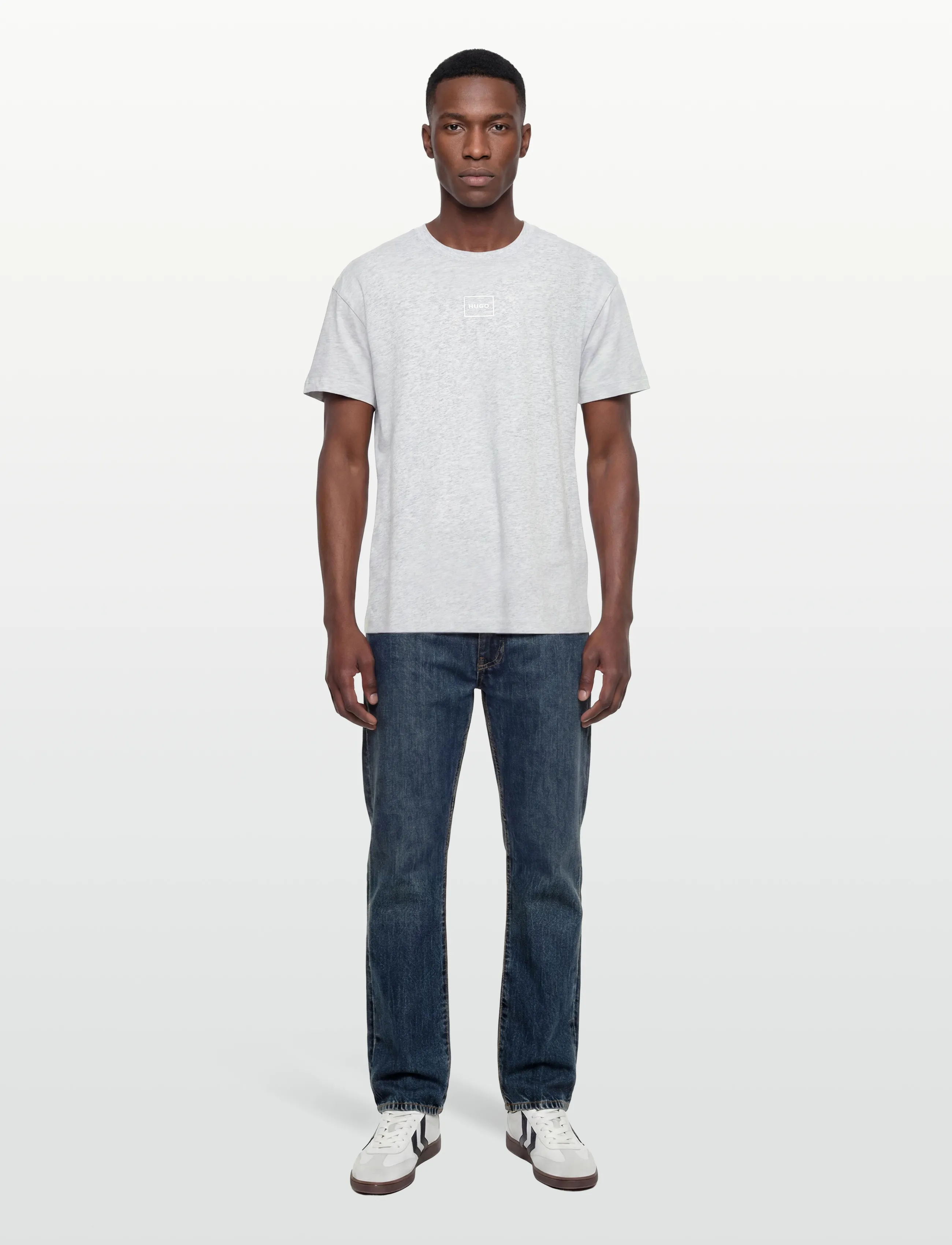 HUGO Laze T-Shirt - T-Shirts - LIGHT/PASTEL GREY / grey