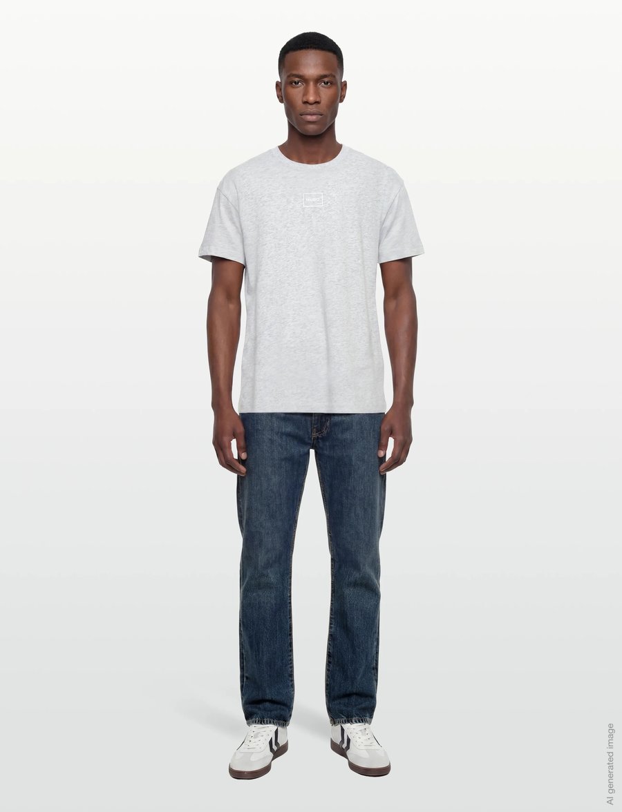 HUGO - Laze T-Shirt - kurzärmelig - light/pastel grey - 0