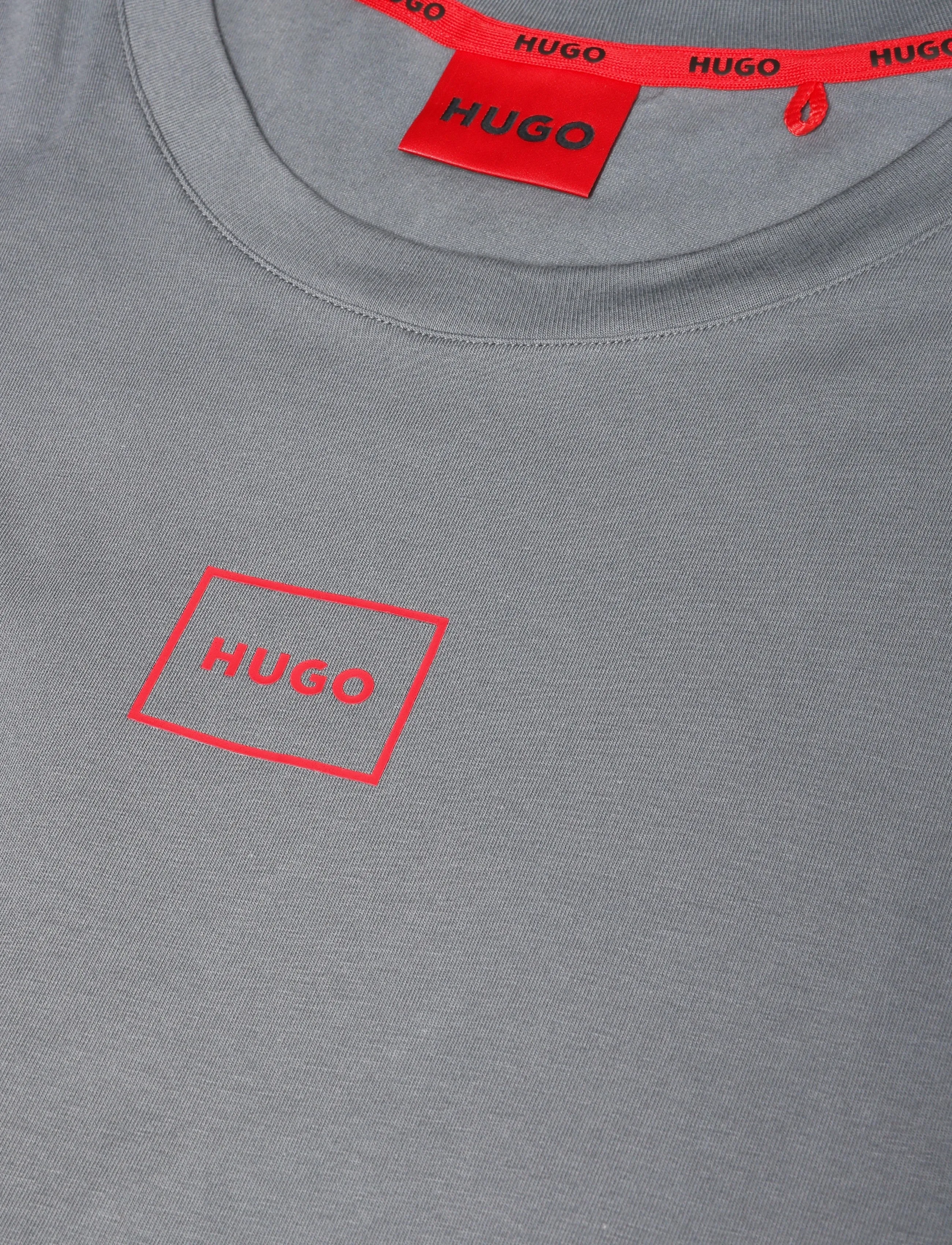 HUGO - Laze T-Shirt - kortärmade t-shirts - medium grey - 2