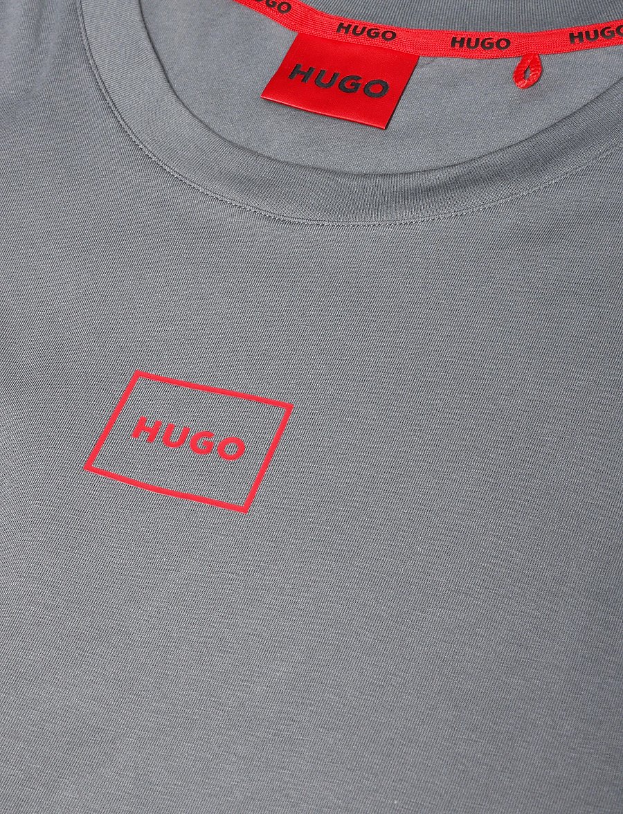 HUGO - Laze T-Shirt - kortärmade t-shirts - medium grey - 2