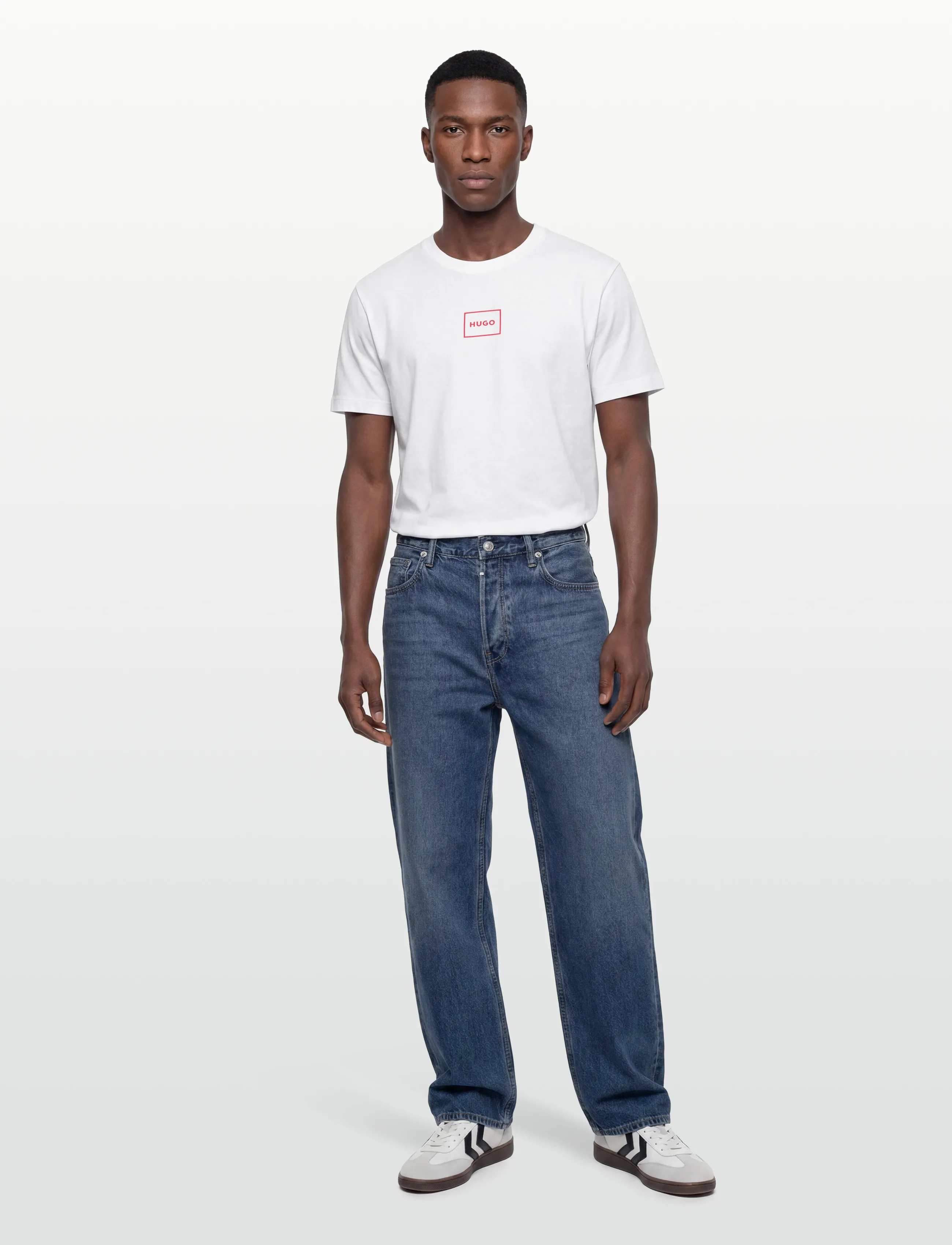 HUGO Laze T-Shirt - Apģērbi - NATURAL / white