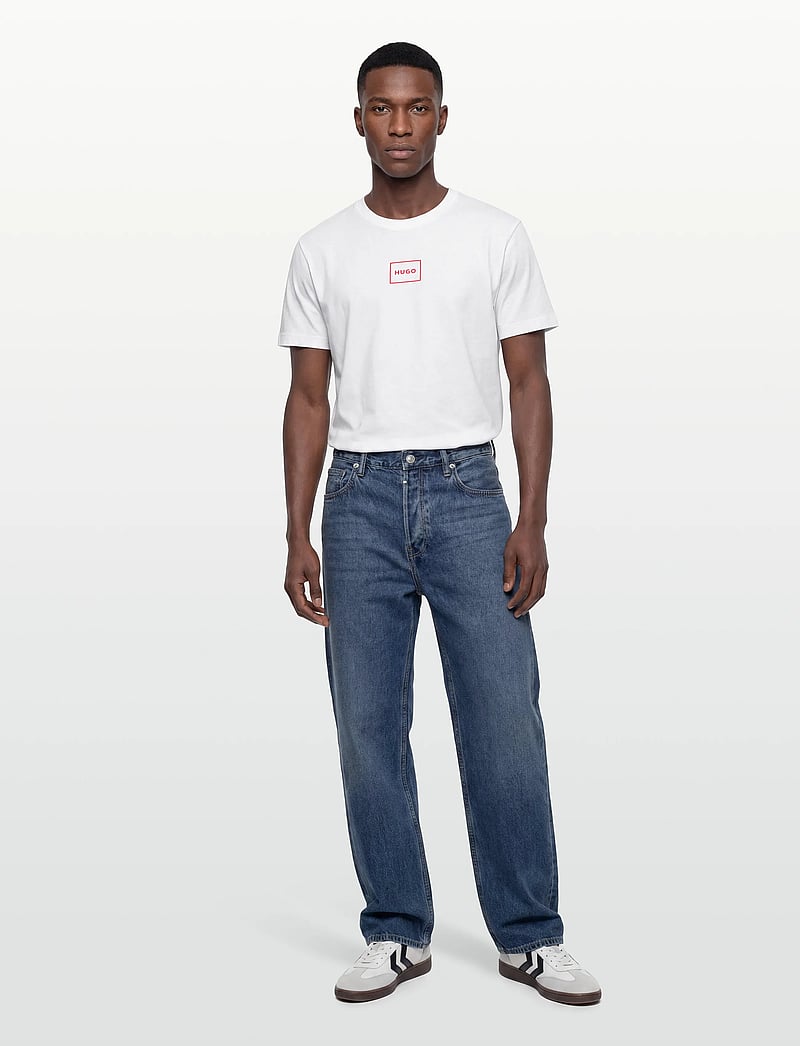 HUGO - Laze T-Shirt - kurzärmelig - natural - 0